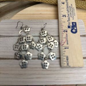 Lucky Brand Silver Flower Cluster Earrings
